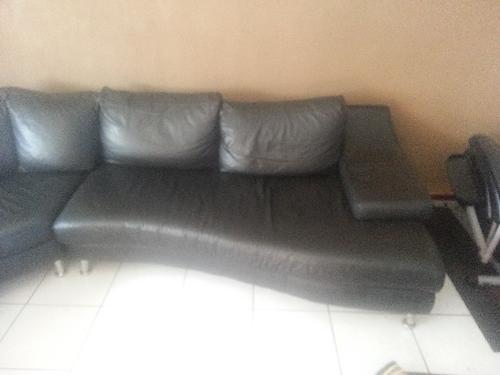 couch corner unit real leather