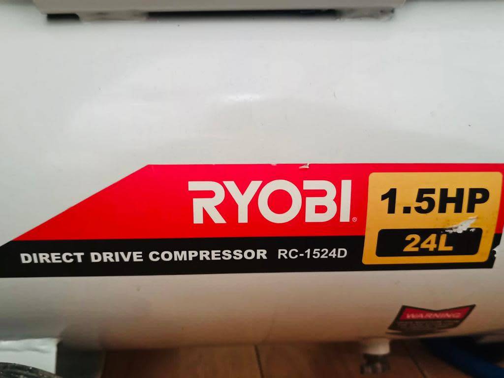 Compressors Ryobi direct drive compressor RC1524D 1.5HP 24L with air