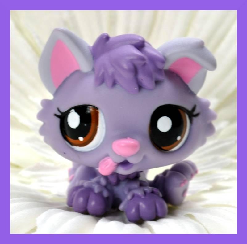 Other Collectable Toys - Rare, Littlest Pet Shop, Purple Husky Puppy