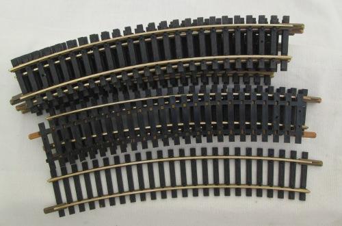 Track - 10 x Fleischmann 1701-2 / 6032 HO gauge curved brass track ...