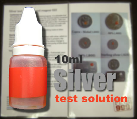 10ml Silver test solution by www.fine999.com