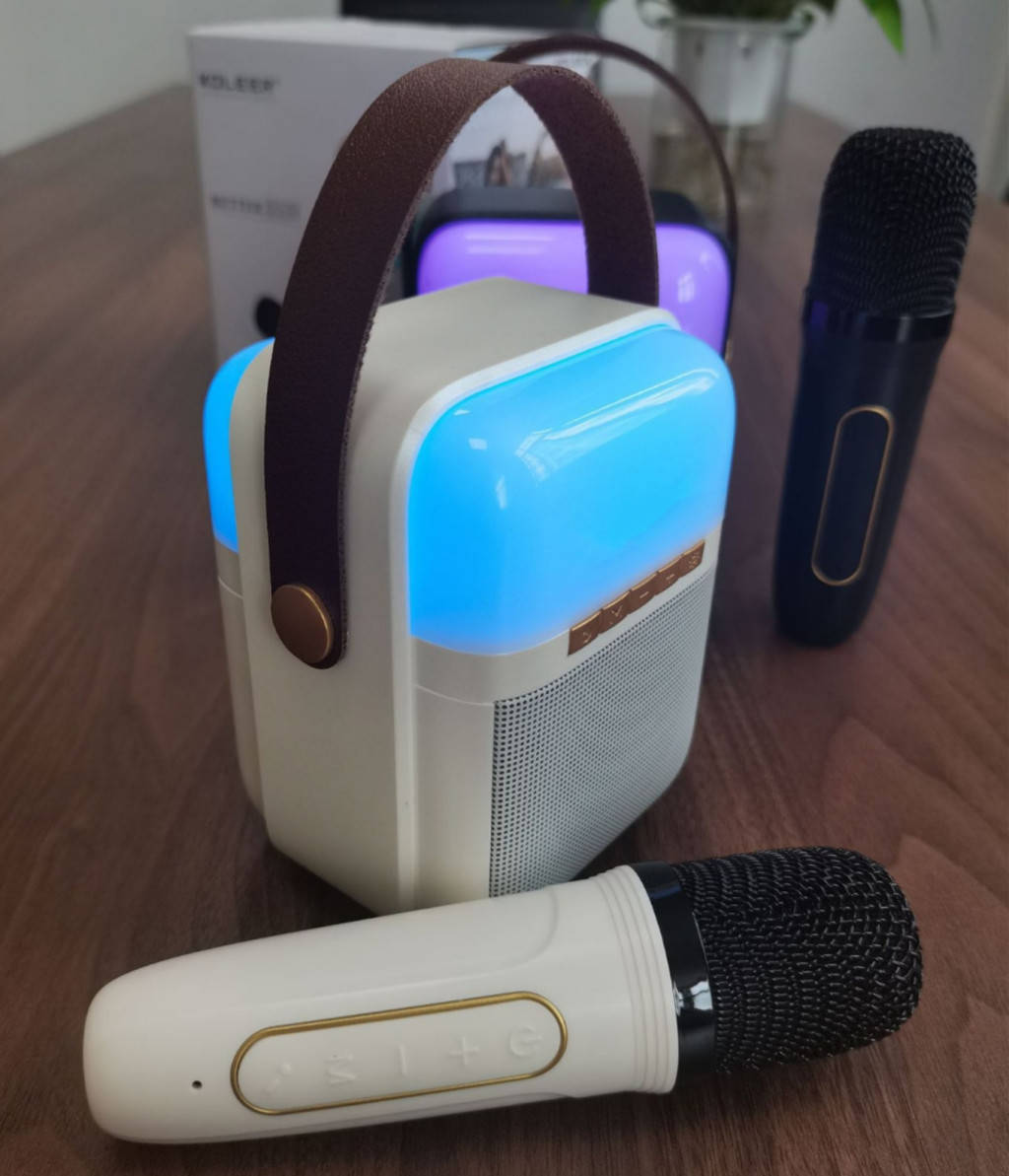Karaoke - Mini Wireless Bluetooth Speaker Karaoke Home KTV Portable 3D ...