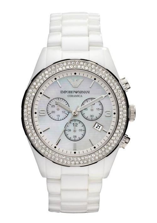 Women's Watches - **STUNNING**Ladies Emporio Armani White Ceramica ...