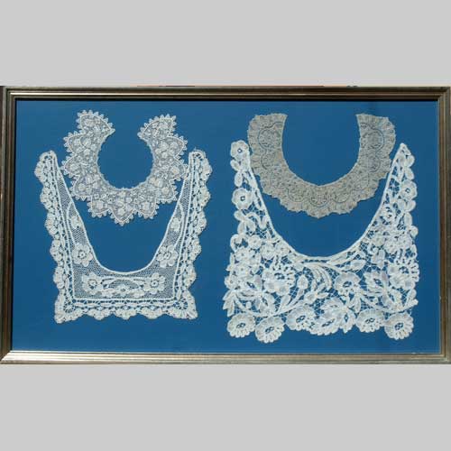 Image of framed lace collars