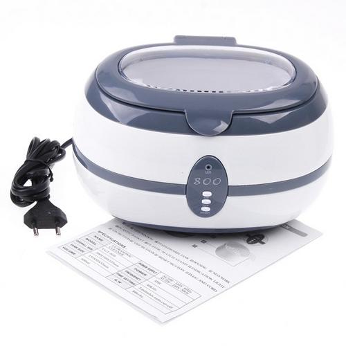 Ultrasonic Cleaner Jewelry Dental Watch Glasses Toothbrushes Cleaning Tool 600ml 