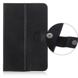 7 Inch Flip Faux Leather Pouch Case for Tablet PC - Black