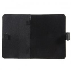 7 Inch Flip Faux Leather Pouch Case for Tablet PC - Black