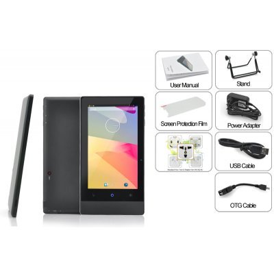 7 Inch Display Tablet Projector - Dual Capabilities, Quad-Core CPU, Bluetooth 2.0, 854x480 Resolution