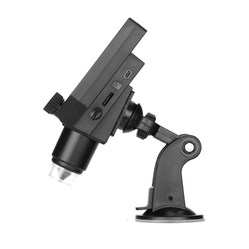 HD Digital Microscope - 600x Zoom, 4.3-Inch HD Display, Built-In Battery, HD Video Recording, Timestamp, Motion Detection