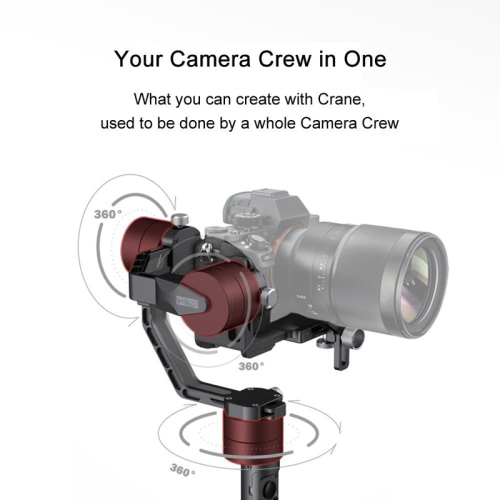 Zhiyun CRANE V2 Handheld Stabilizer Gimbal - 3 Axis, 360-Degree, For DSLR Cameras, Easy To Use, 26500mAh Battery, App Support