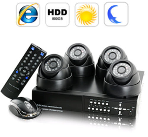 SecurONE - Complete Surveillance Kit (H264 DVR + 4 IP Cameras + HDD)