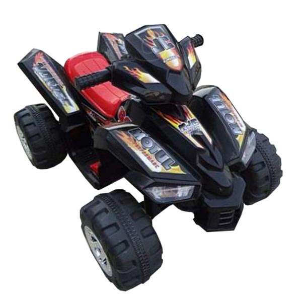 Jeronimo Electronic Kids Ride on Quad 4x4 rechargeable 6V battery and charger included - Black