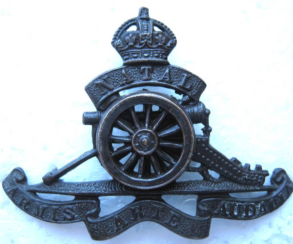 South African Army OLD NATAL FIELD ARTILLERY SET CAP AND COLLAR