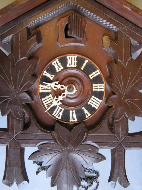Cuckoo & Wall Clocks LARGE OLD CUCKOO CLOCK 330mm x 245mm (Div.Pat.u