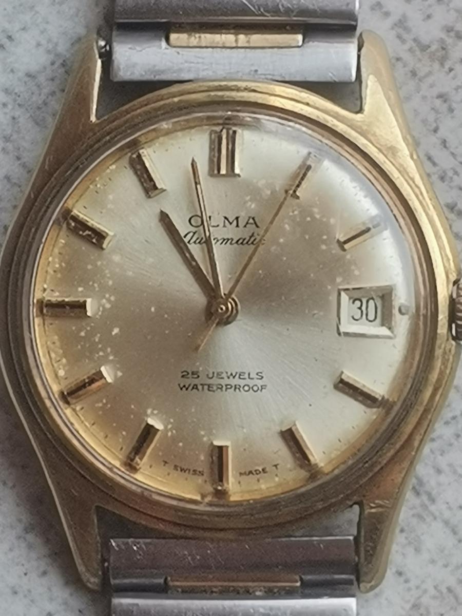 Men's Watches - VINTAGE MENS OLMA AUTOMATIC WATCH WORKING was sold for ...