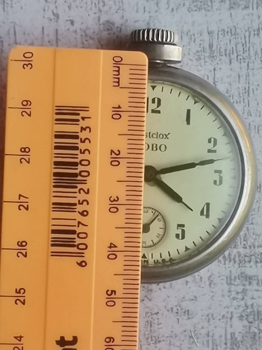 Pocket Watches VINTAGE MENS WESTCLOX ZOBO POCKET WATCH NEEDS