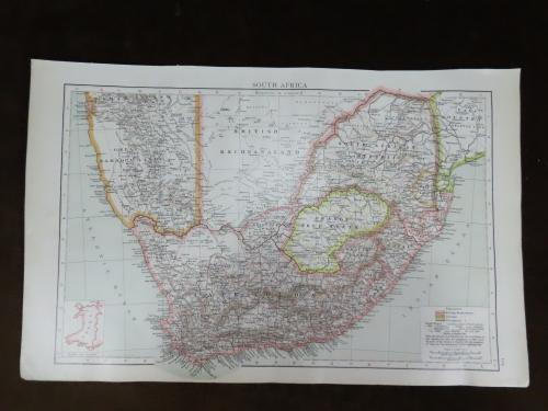 Maps - 1895 Map South Africa - Excellent Condition, Original Times Map ...