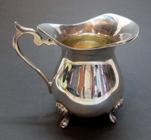 Silver plated milk jug