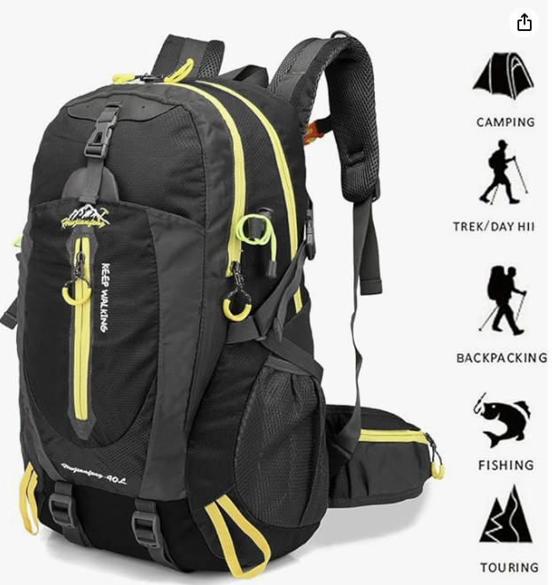 Backpacks, Bags & Briefcases - 40L Unisex Water Resistant Travel ...