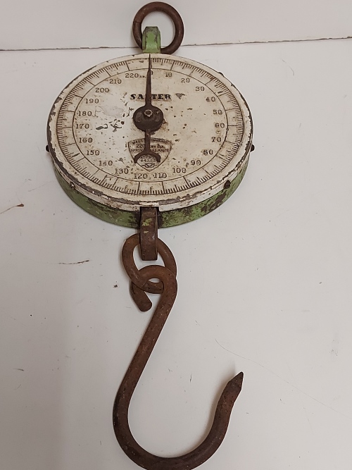 Antique Brass Scale Spring Scale Fish Scale Hanging Scale 