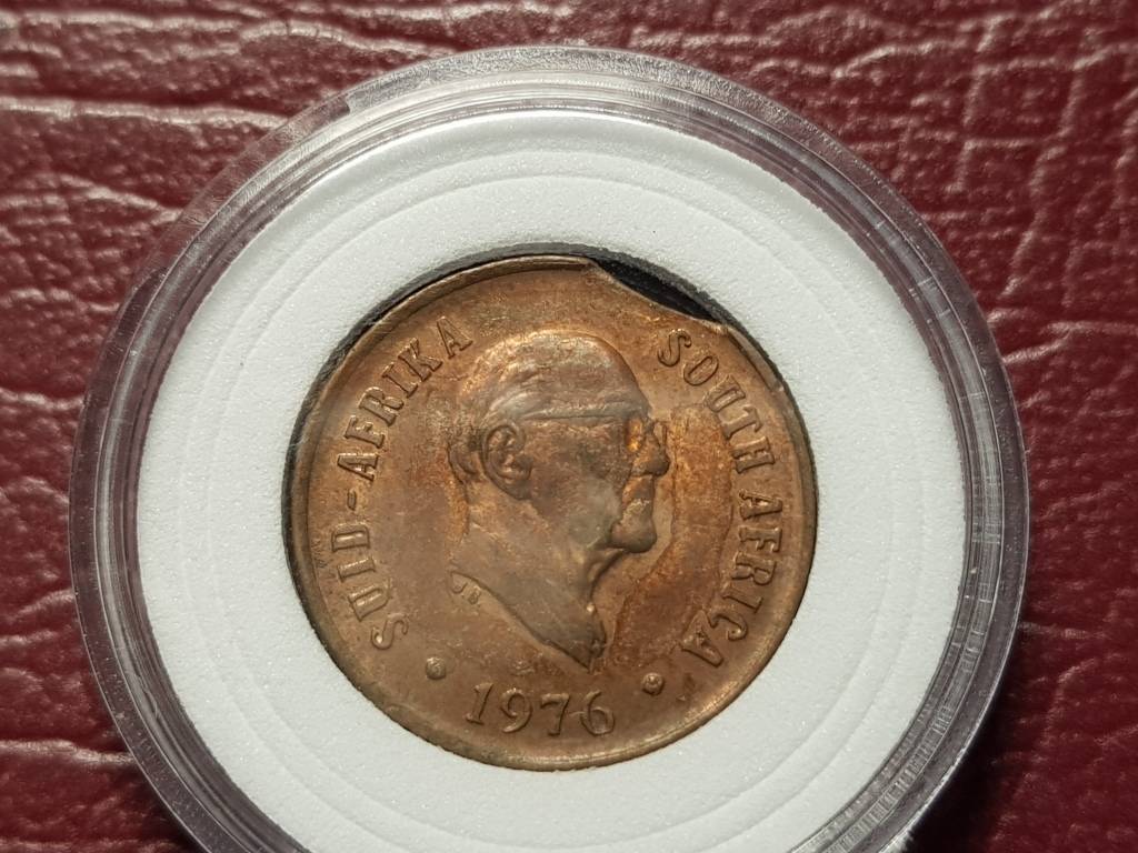 One Cent - 1976 RSA 1 Cent Mint State - Mint Error was sold for R50.00 ...