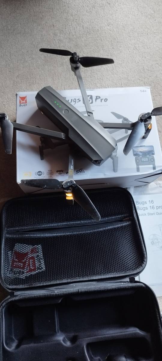 Drones Bugs 16 Pro Drone was sold for R1,001.00 on 8 Nov at 2345 by Randz22 in Johannesburg