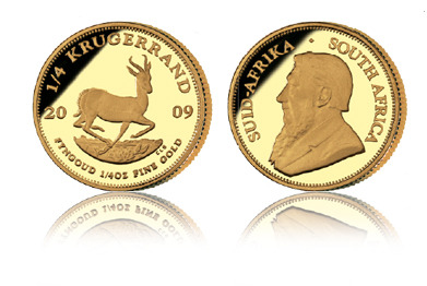 1/4 oz Krugerrand Gold Coin 2009