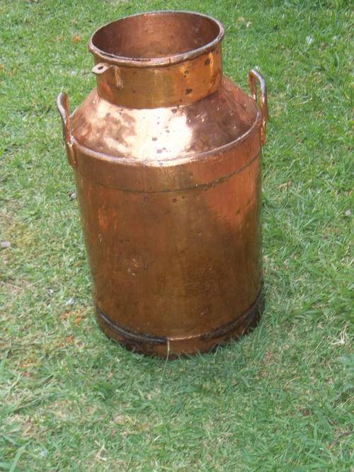 Copperware EXTRA LARGE COPPER MILK CAN FOR ORNAMENTAL USE was sold