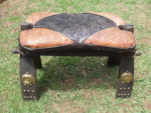 Chairs, Stools & Footstools - VINTAGE LEATHER CAMEL SADDLE CHAIR was sold for R410.00 on 17 Nov 