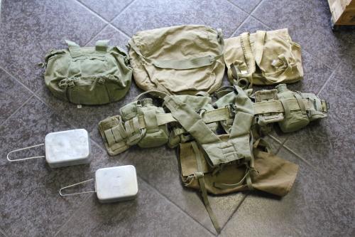 Kit - Genuine Rhodesian P69 Load Bearning Webbing set was sold for R15 ...