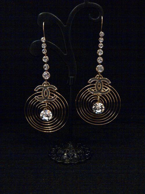 chanel earrings dangling impoorted