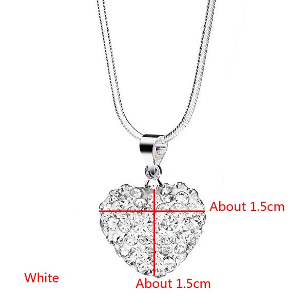 heart of shamballa austrian crystal necklace