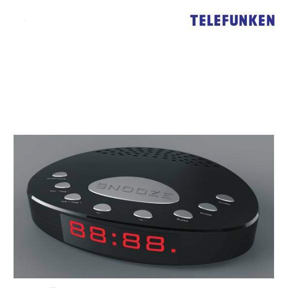 Clocks - Telefunken FM Alarm Clock Radio - Black was sold for R91.00 on ...