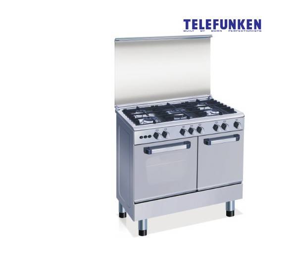 Hobs, Stoves & Ovens Telefunken 5 Gas Cooker With Double Oven (Gas
