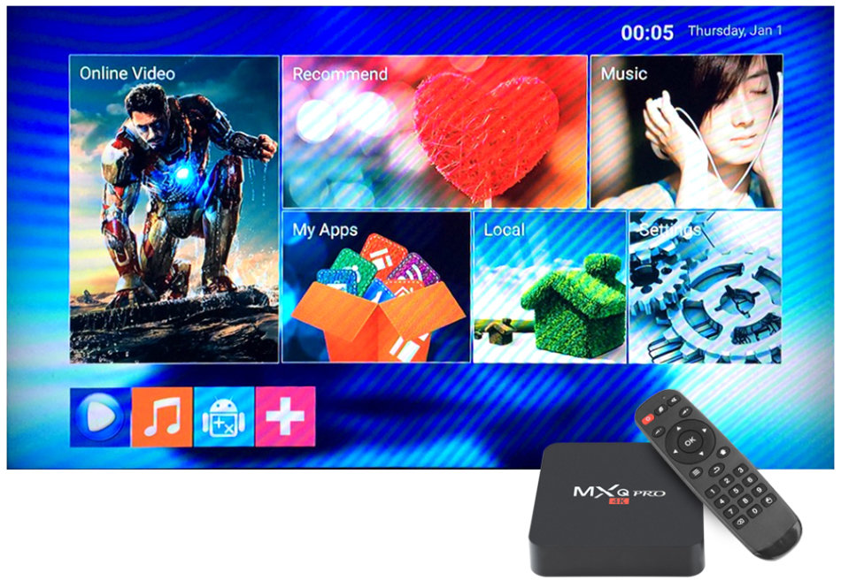 smart tv box andriod tv box tv box android mxq pro 4k smart android tv box media player