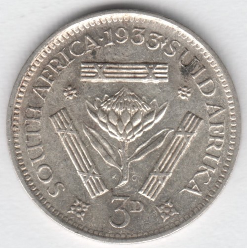 1933 south african tickey value
