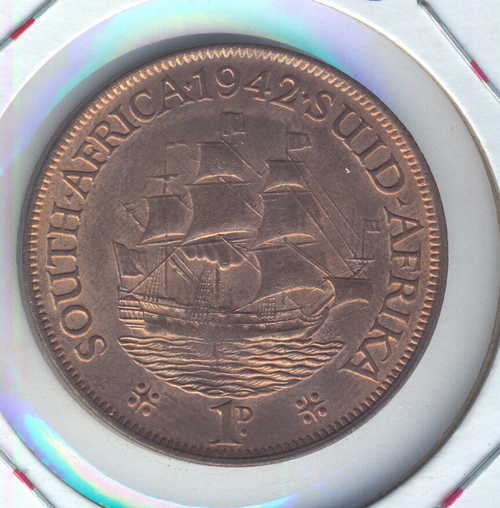 1942 SA Union One Penny - UNC - Book value R750