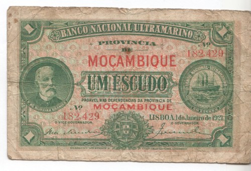 1921 Mozambique 1 escudo