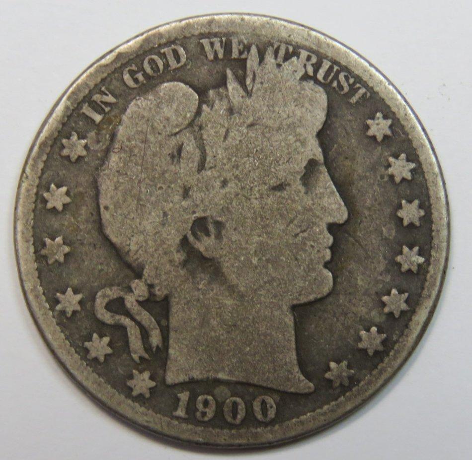 Unieke Antieke - 1900 Silver Half Dollar ( San Francisco ) Mint Mark S ...