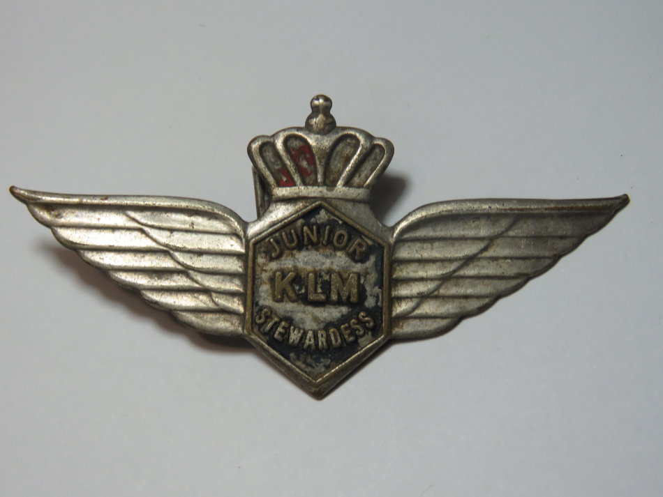 KLM Junior Stewardess Wings badge