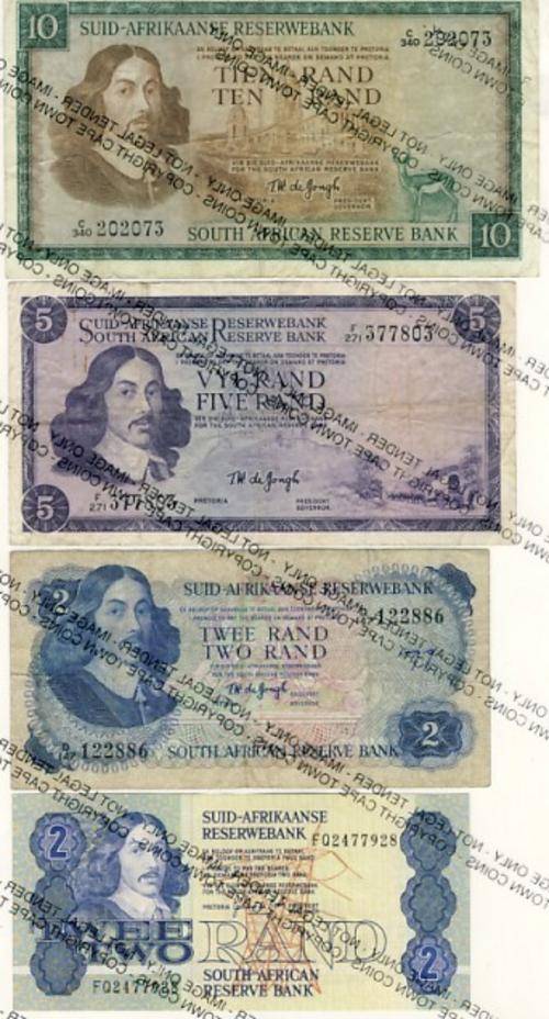Other South African Bank Notes - Lot of old SA banknotes was sold for ...