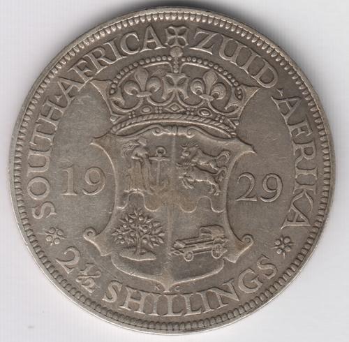 1929 SA Union 2 1/2 shilling half crown - as per photo