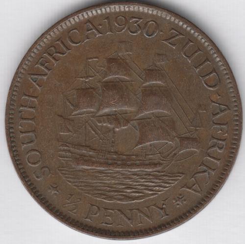 1930 SA Union half penny VF+ - as per photo
