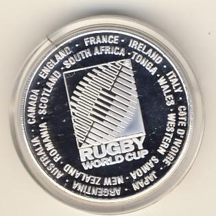 Gold & Bullion Coins - 1995 Rugby World Cup 1 ounce silver coin in box ...