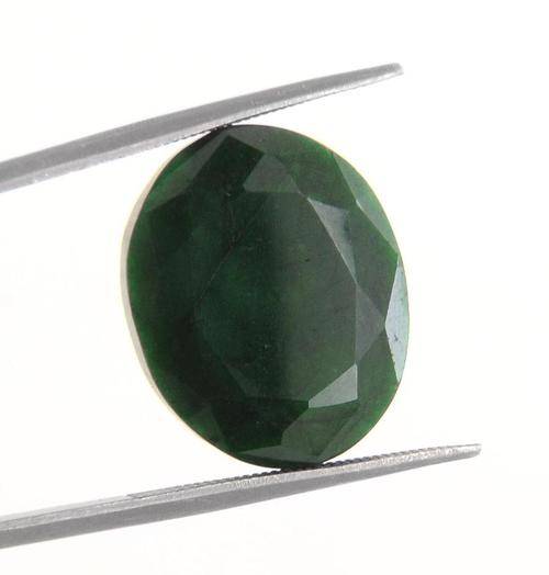 Emeralds 15.40 Ct Dark Green Color Natural Emerald Gemstone Oval