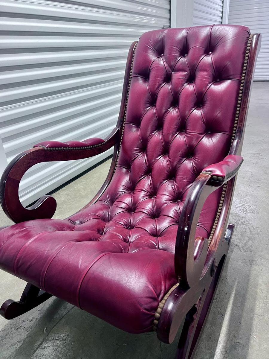 Chairs Stools Footstools Beautiful Genuine Leather And Mahogany