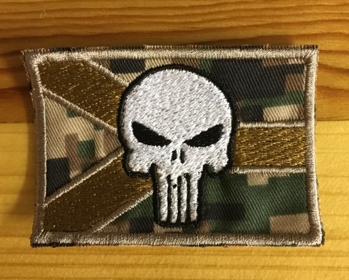 Jackets & Racing Suits - BDG865 Punisher Flag tactical patch badge was ...