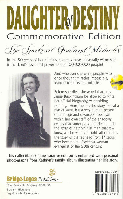 kathryn kuhlman daughter of destiny commemorative edition