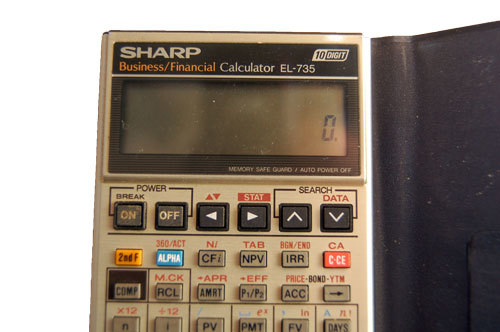 sharp business/finance calculator