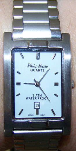 Other Watches - ***UNISEX*** GENUINE PHILIP PERSIO QUARTZ WATCH WITH MODERN  SAFETY CLASP was sold for R350.00 on 6 Jul at 23:30 by Miss Jewels in Cape  Town (ID:13796602)